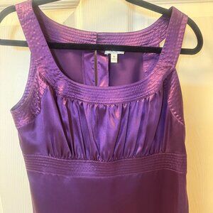 Cache Brand  Satin-look  Plum Coloured  Dressy Camisole / Tank Top.  Size Medium